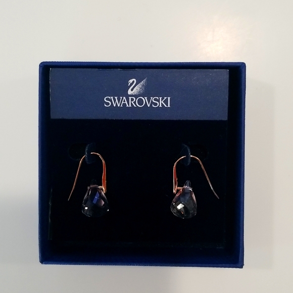 Swarovski Lunar Moonlight Teardrop Earrings in Blush Crystal/Rose Gold P… - Picture 3 of 6